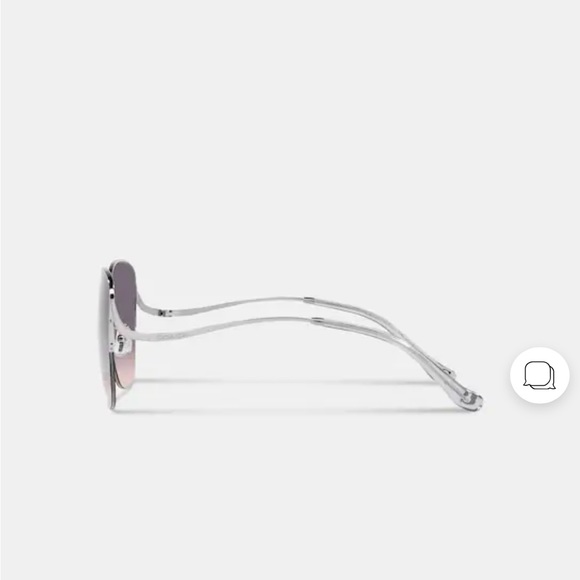 New COACH Metal Rounded Sunglasses - Picture 4 of 5